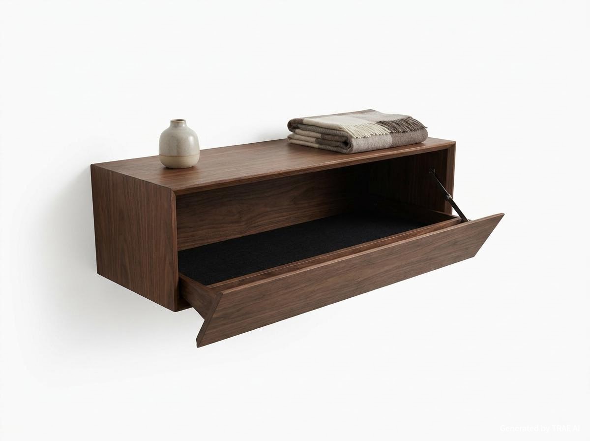 Concealment gun shelf (sample photo)